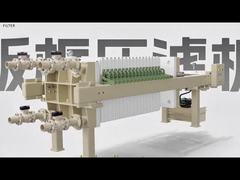 化学脱水用自動油圧板枠ろ過機