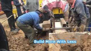 建設資材生産用小型レンガ機械