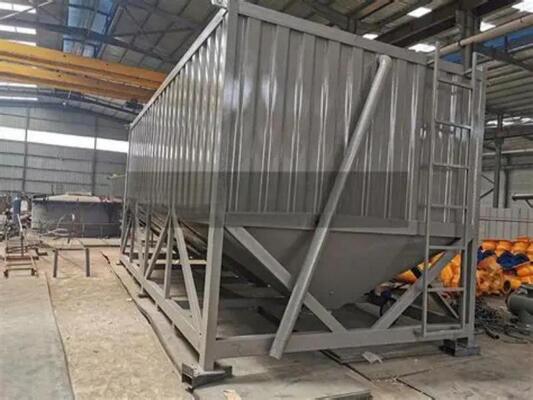 Cement Plant Equipments Horizontal Cement Silo With Multi Discharge Ports, Cement Storage Tank For Mining Machinery