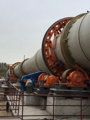 Burner Gypsum 2.2×6.5M 14t/H Cement Rotary Kiln For Mining Equipment