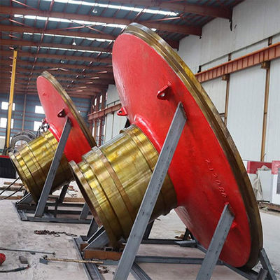 鋳造の鋼鉄エンド キャップの鋳造物およびカスタマイズされる鍛造品のボール ミルのエンド カバー