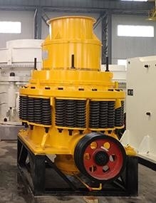 玄武岩および他の堅い材料のための石造りのばねの円錐形の粉砕機