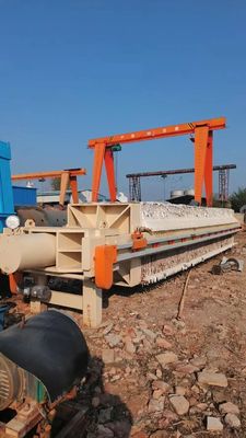 自動濾布走行付き大型移動式オイルシリンダーフィルタープレス