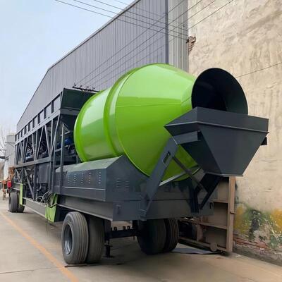 コンプリート モバイル コンクリート生産ライン JZMシリーズ ドラムミックスプラント 道路建設用水泥プラント設備