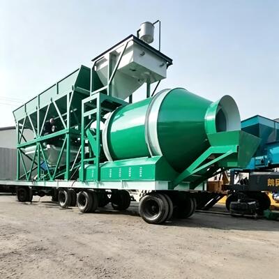 高効率JZM 移動式コンクリートミックスプラント セメントプラント 設備 精密重量ドラムミックスステーション