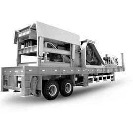 ISO9001 650 TPHの砕石機機械の三軸の移動式第一次顎粉砕機