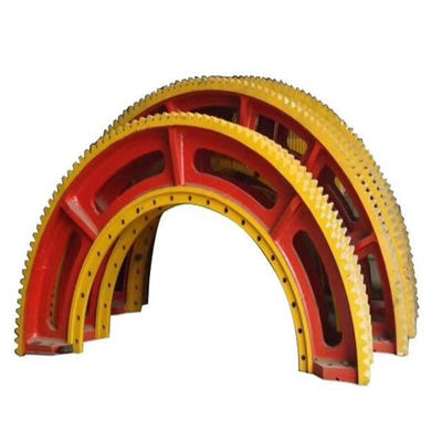 ロータリー キルンの鋳造鋼鉄HRC55拍車の製造所の帯ギヤおよびボール ミルの帯ギヤCITIC HICの工場価格