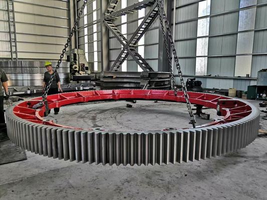 コンクリートミキサー車16000mm炉の帯ギヤ大きいメイン ドライブの大きい帯の鋼鉄ギヤ