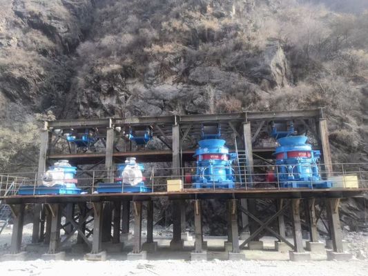 35-460 Mmの堅い砕石機機械移動式円錐形の粉砕機